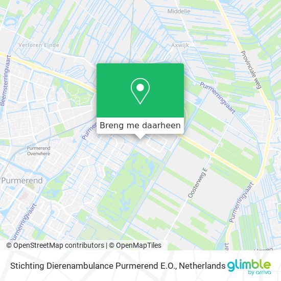 Stichting Dierenambulance Purmerend E.O. kaart