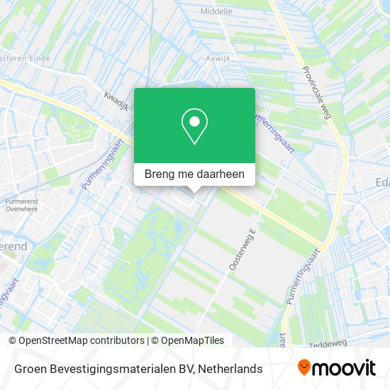 Groen Bevestigingsmaterialen BV kaart