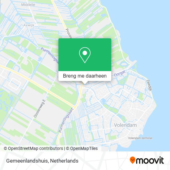 Gemeenlandshuis kaart