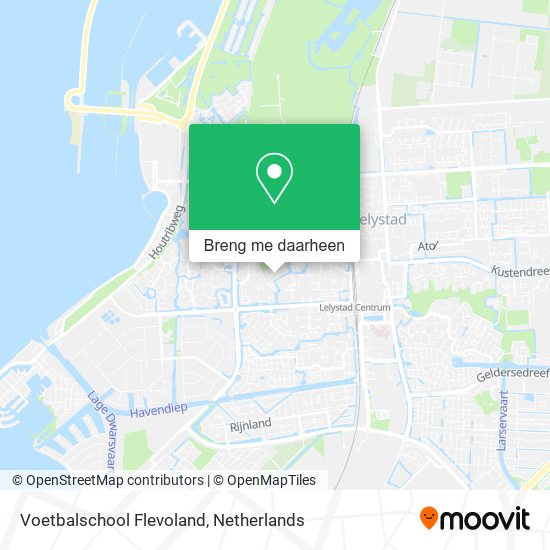 Voetbalschool Flevoland kaart