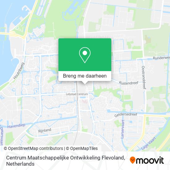 Centrum Maatschappelijke Ontwikkeling Flevoland kaart