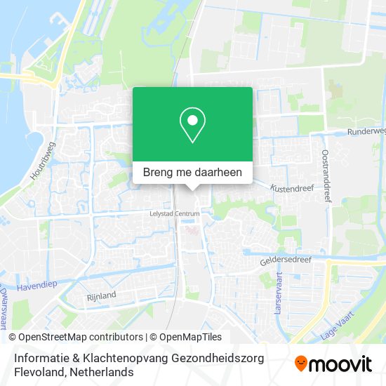 Informatie & Klachtenopvang Gezondheidszorg Flevoland kaart