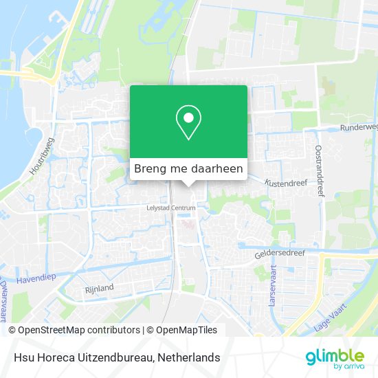 Hsu Horeca Uitzendbureau kaart