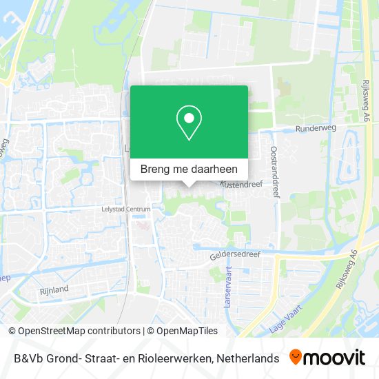 B&Vb Grond- Straat- en Rioleerwerken kaart