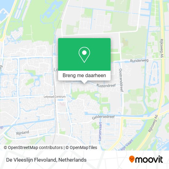 De Vleeslijn Flevoland kaart