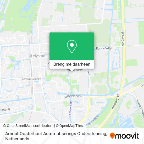 Arnout Oosterhout Automatiserings Ondersteuning kaart