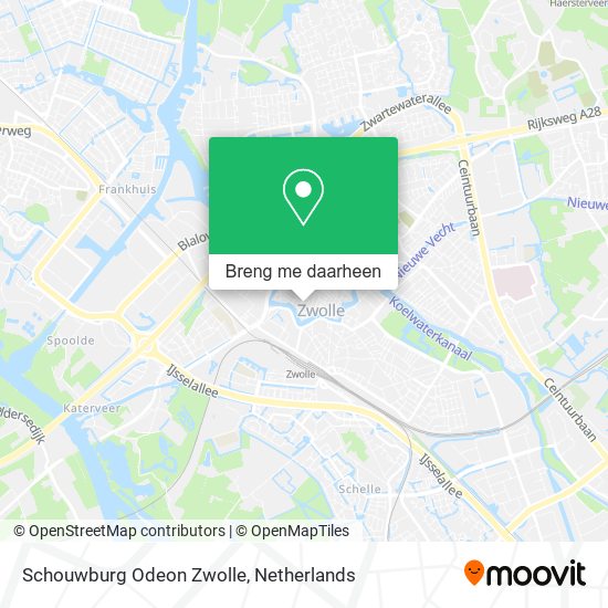 Schouwburg Odeon Zwolle kaart