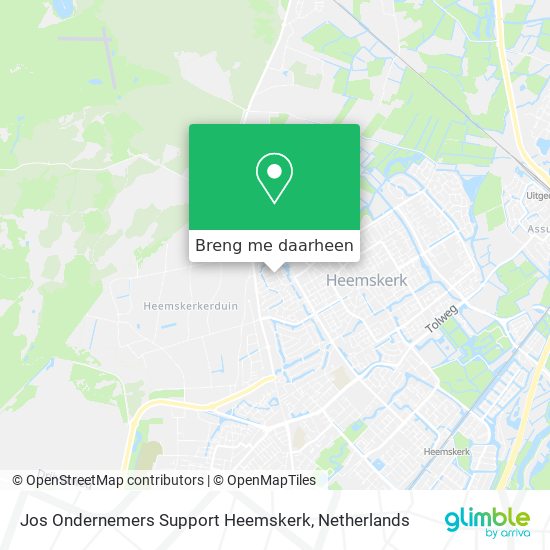 Jos Ondernemers Support Heemskerk kaart