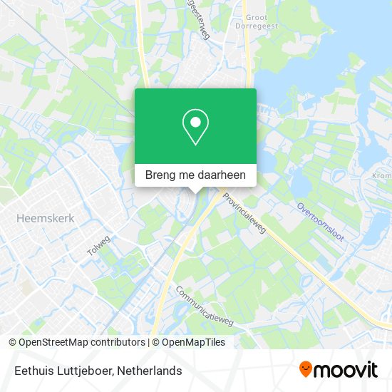 Eethuis Luttjeboer kaart