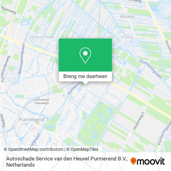 Autoschade Service van den Heuvel Purmerend B.V. kaart