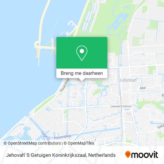 Jehovah' S Getuigen Koninkrijkszaal kaart