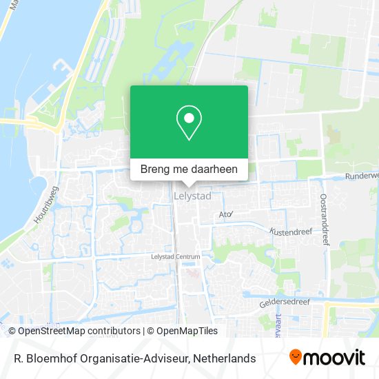 R. Bloemhof Organisatie-Adviseur kaart