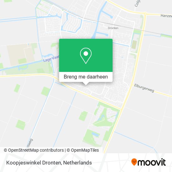 Koopjeswinkel Dronten kaart