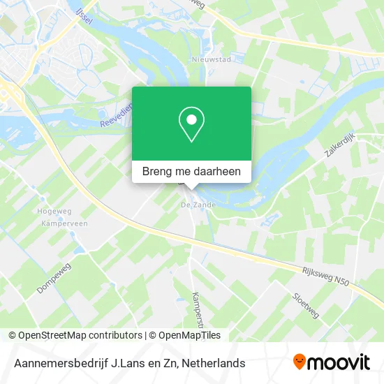 Aannemersbedrijf J.Lans en Zn kaart
