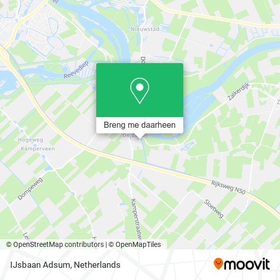 IJsbaan Adsum kaart