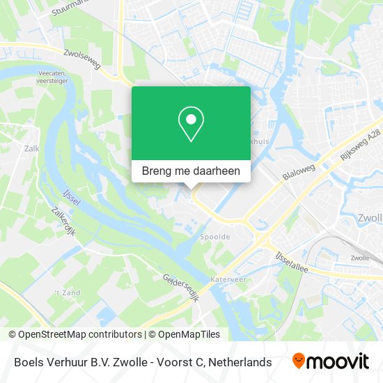 Boels Verhuur B.V. Zwolle - Voorst C kaart
