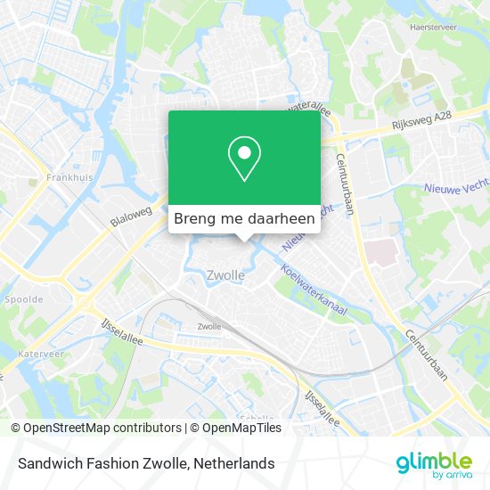 Sandwich Fashion Zwolle kaart