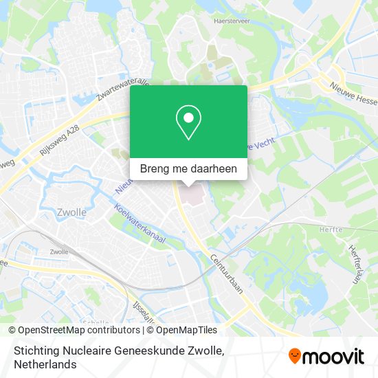 Stichting Nucleaire Geneeskunde Zwolle kaart
