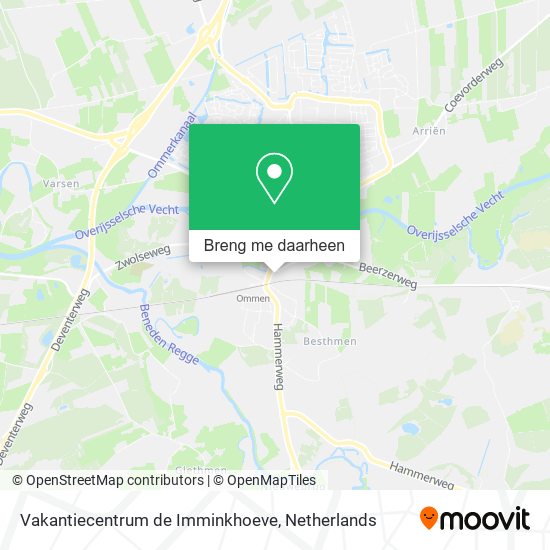 Vakantiecentrum de Imminkhoeve kaart