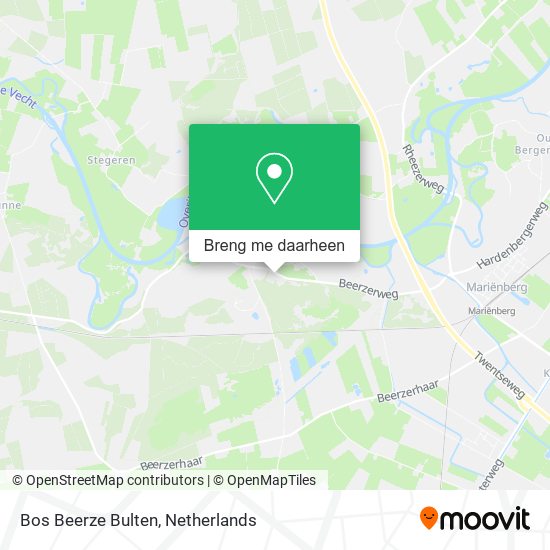 Bos Beerze Bulten kaart