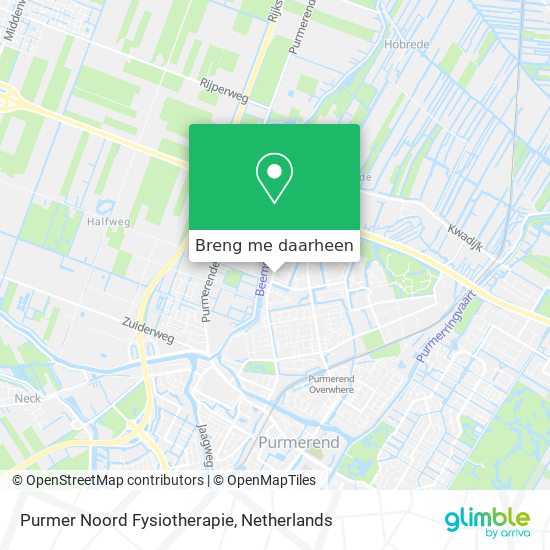 Purmer Noord Fysiotherapie kaart