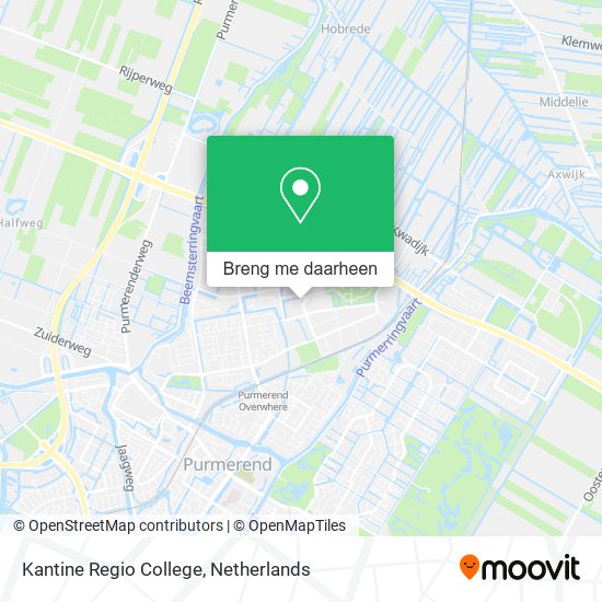 Kantine Regio College kaart