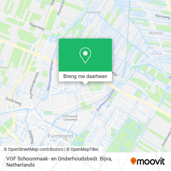 VOF Schoonmaak- en Onderhoudsbedr. Bijva kaart