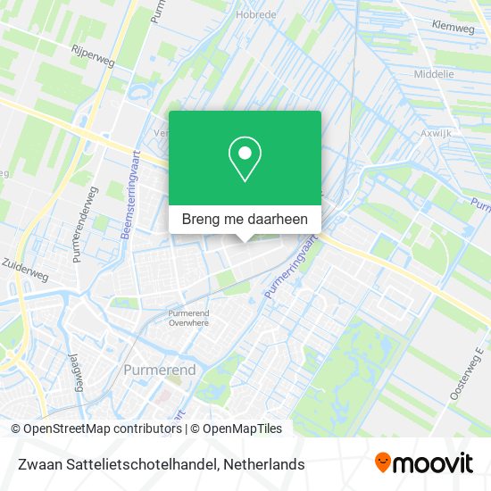 Zwaan Sattelietschotelhandel kaart