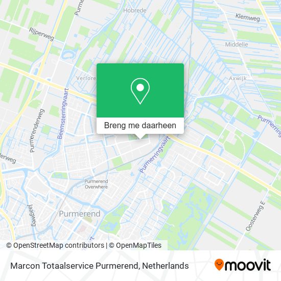 Marcon Totaalservice Purmerend kaart