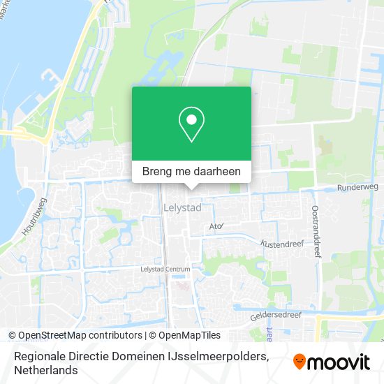 Regionale Directie Domeinen IJsselmeerpolders kaart