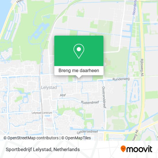 Sportbedrijf Lelystad kaart