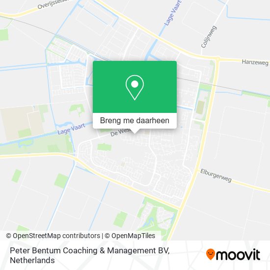 Peter Bentum Coaching & Management BV kaart