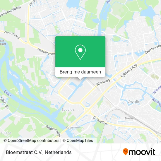 Bloemstraat C.V. kaart