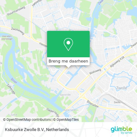 Ksbuurke Zwolle B.V. kaart