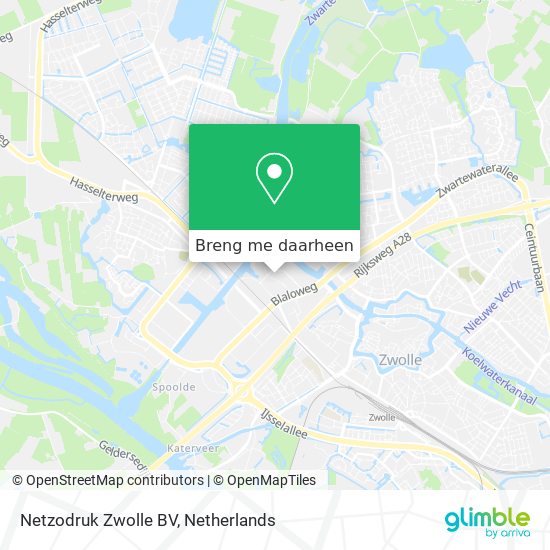 Netzodruk Zwolle BV kaart