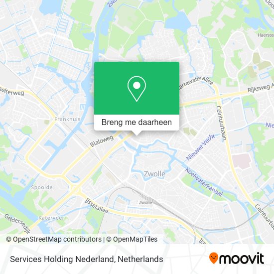 Services Holding Nederland kaart