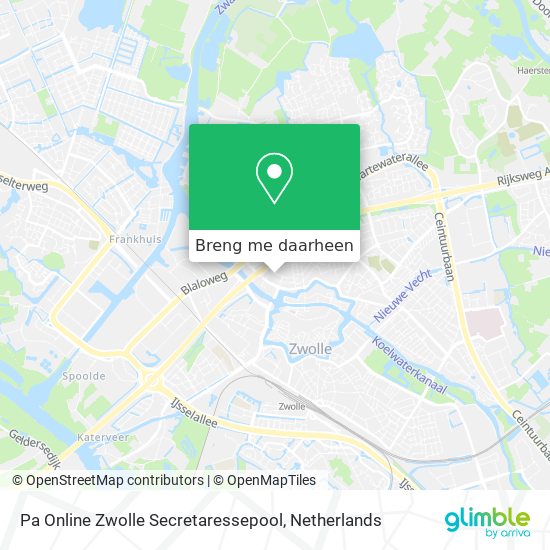 Pa Online Zwolle Secretaressepool kaart