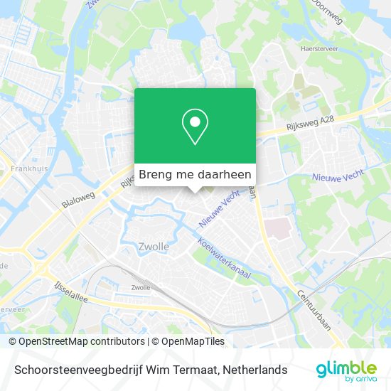 Schoorsteenveegbedrijf Wim Termaat kaart