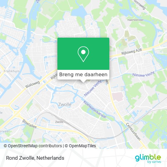 Rond Zwolle kaart