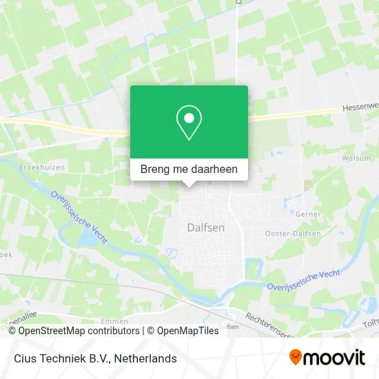 Cius Techniek B.V. kaart