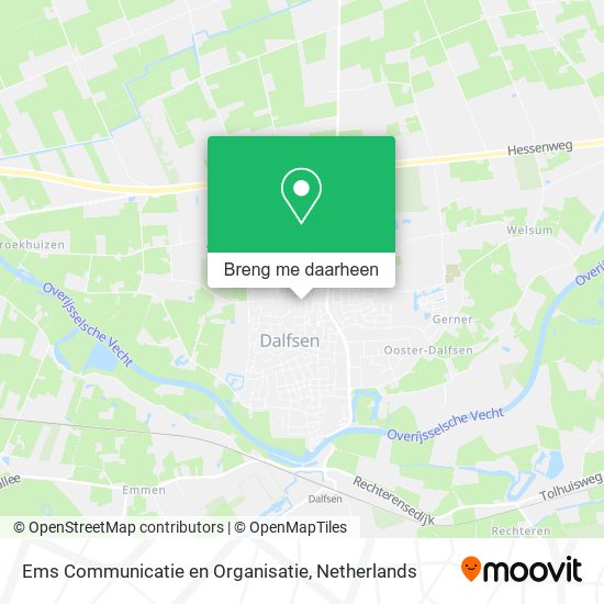 Ems Communicatie en Organisatie kaart