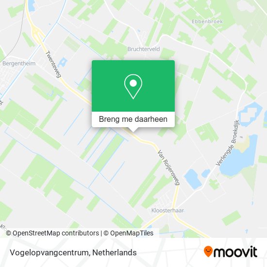 Vogelopvangcentrum kaart