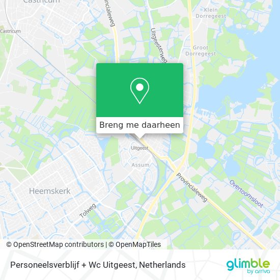 Personeelsverblijf + Wc Uitgeest kaart