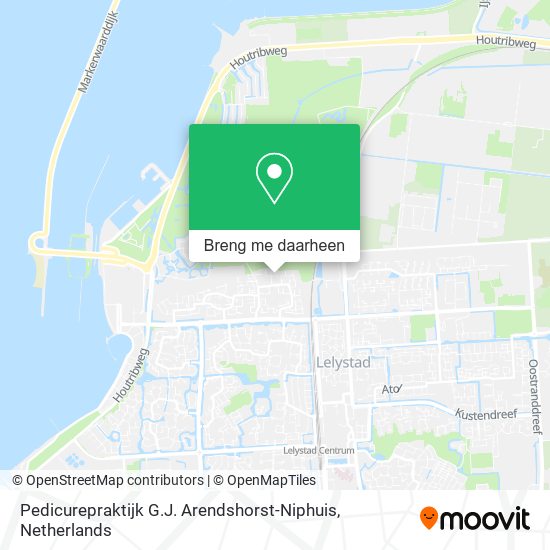 Pedicurepraktijk G.J. Arendshorst-Niphuis kaart
