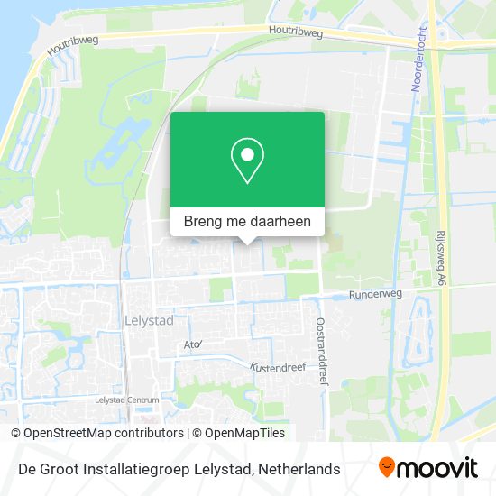 De Groot Installatiegroep Lelystad kaart