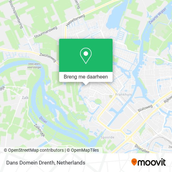 Dans Domein Drenth kaart