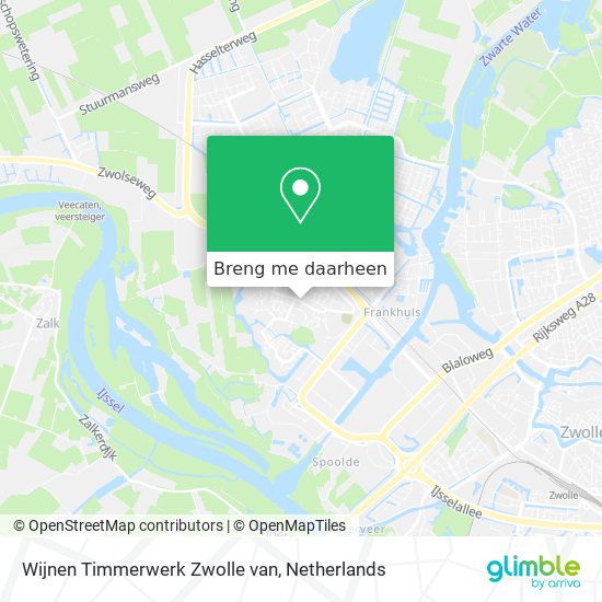 Wijnen Timmerwerk Zwolle van kaart