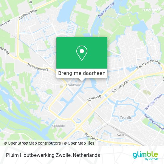 Pluim Houtbewerking Zwolle kaart