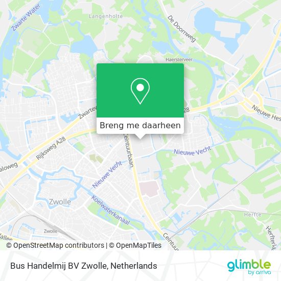 Bus Handelmij BV Zwolle kaart