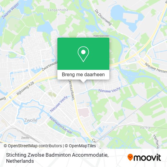 Stichting Zwolse Badminton Accommodatie kaart
